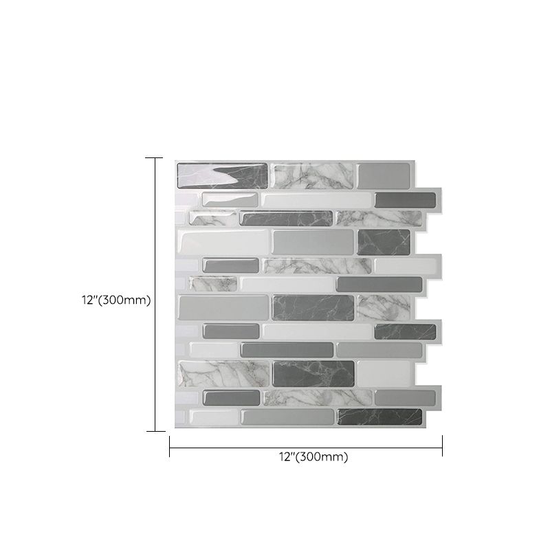 BowLift | Square Peel & Stick Tile Stone Composite Subway Tile for Backsplash Wall