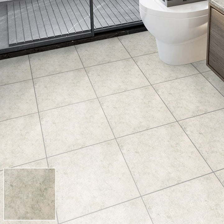 BowLift | Square Bathroom PVC Flooring 12" x 12" x 0.07 mm Peel and Stick Vinyl Flooring