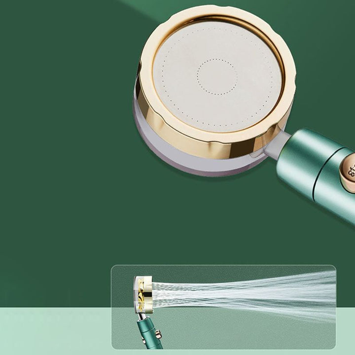 BowLift | Modern Shower Head for the Bathroom 2-Jet Massage Rain Shower Round Wall Mounted Shower Head