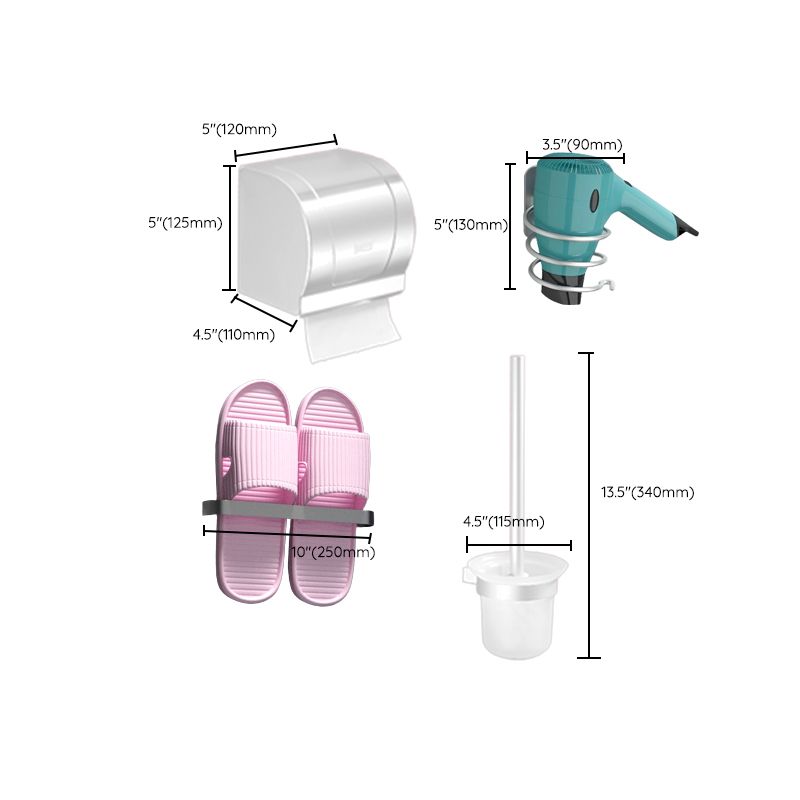 BowLift | Modern Bathroom Accessories Hardware Set White Metal Bathroom Accessories Kit