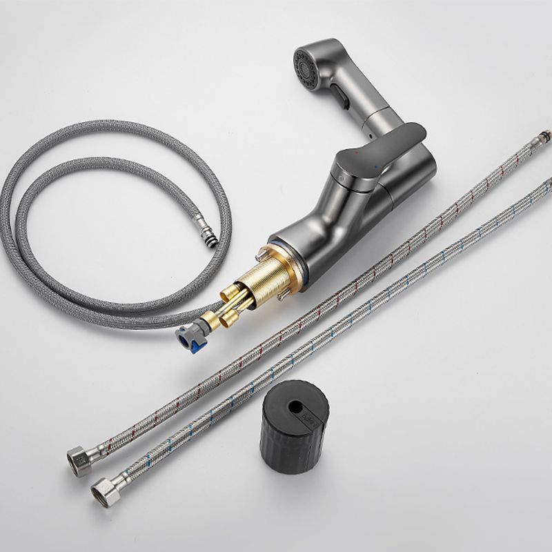 BowLift | Extendable Vessel Water Tap Modern Sink Faucet with a Lever Handle