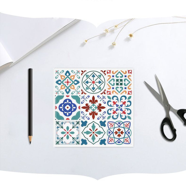 BowLift | Square Print Plastic Peel & Stick Tile Field Tile for Backsplash Wall