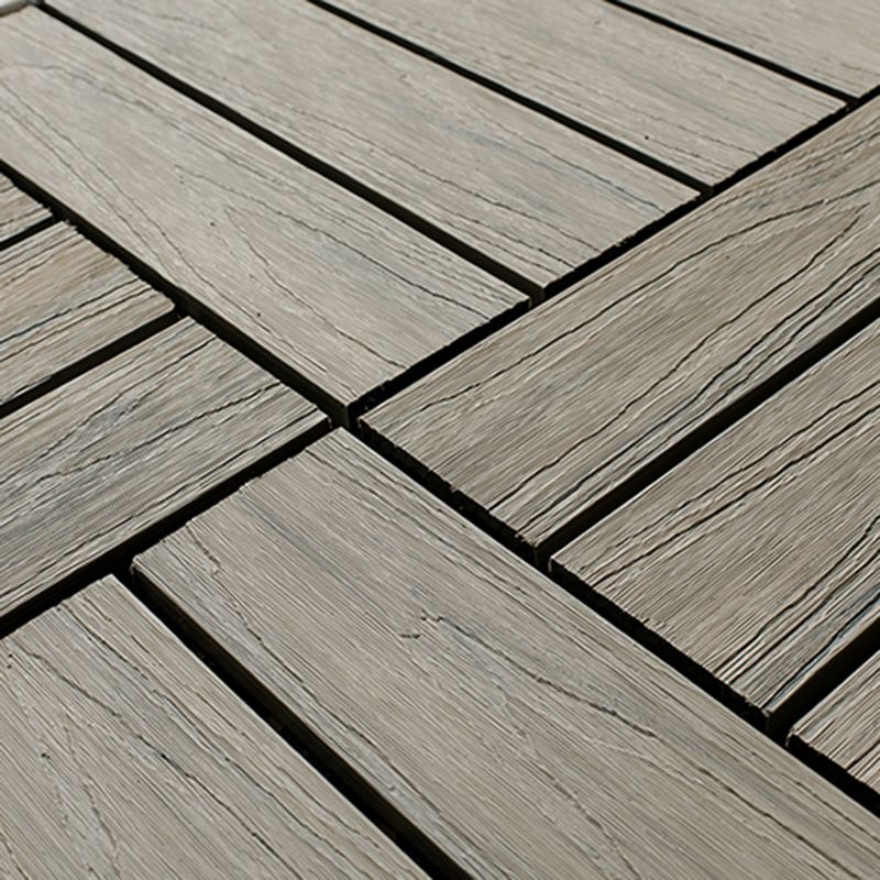 BowLift | Square Patio Tiles Interlocking Striped Pattern Deck Board