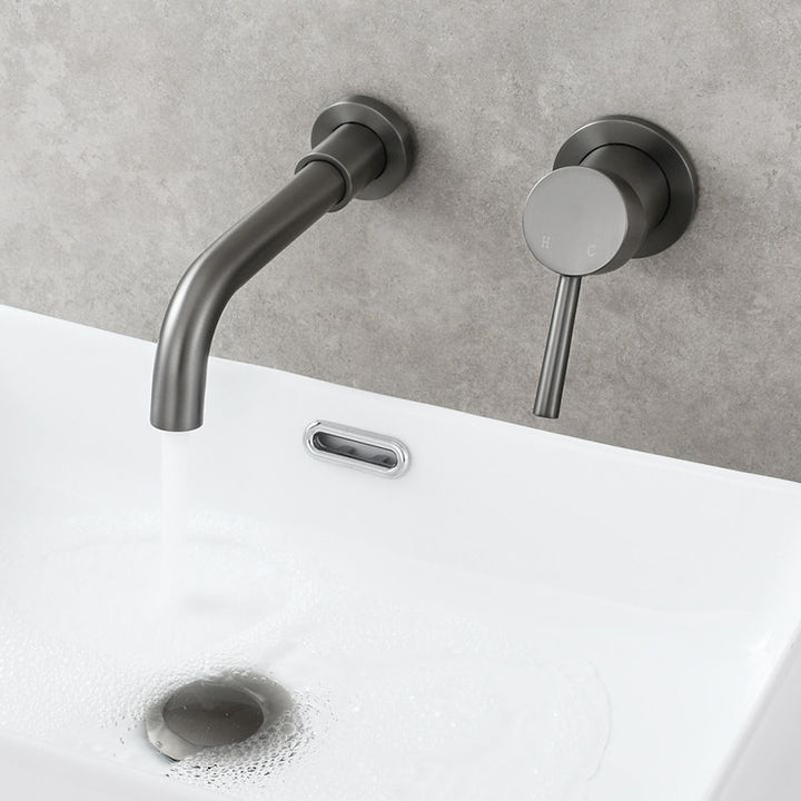 BowLift | Single Hole Wall Mounted Bath Faucet Swivel Spout Basin Faucet