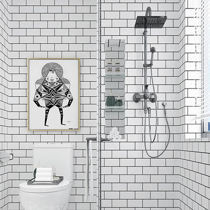 BowLift | Modern Bathroom Peel and Stick Wall Tile Single Tile Peel and Stick Wall Tile