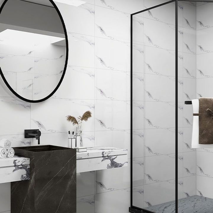 BowLift | Modern single plate peel and stick waterproof back wall tile for the bathroom