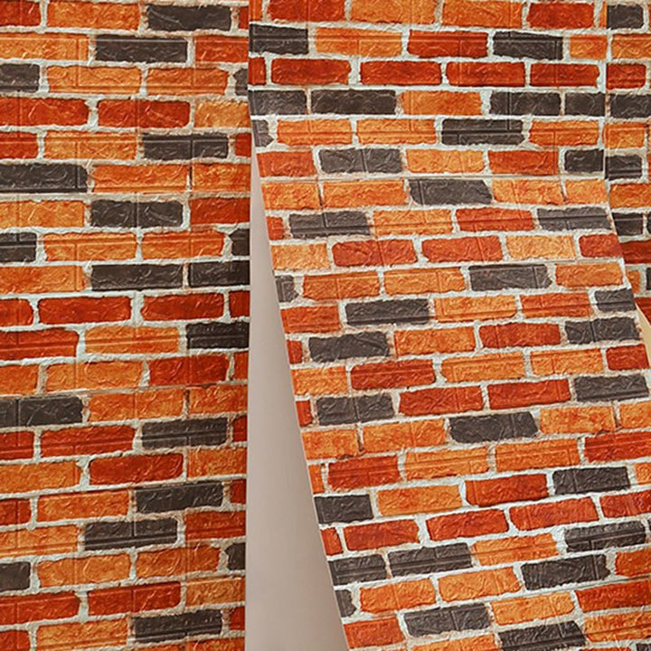BowLift | Industrial Wall Panel 3D Brick Wall Panels Waterproof Stickers Wall Tiles Set of 10