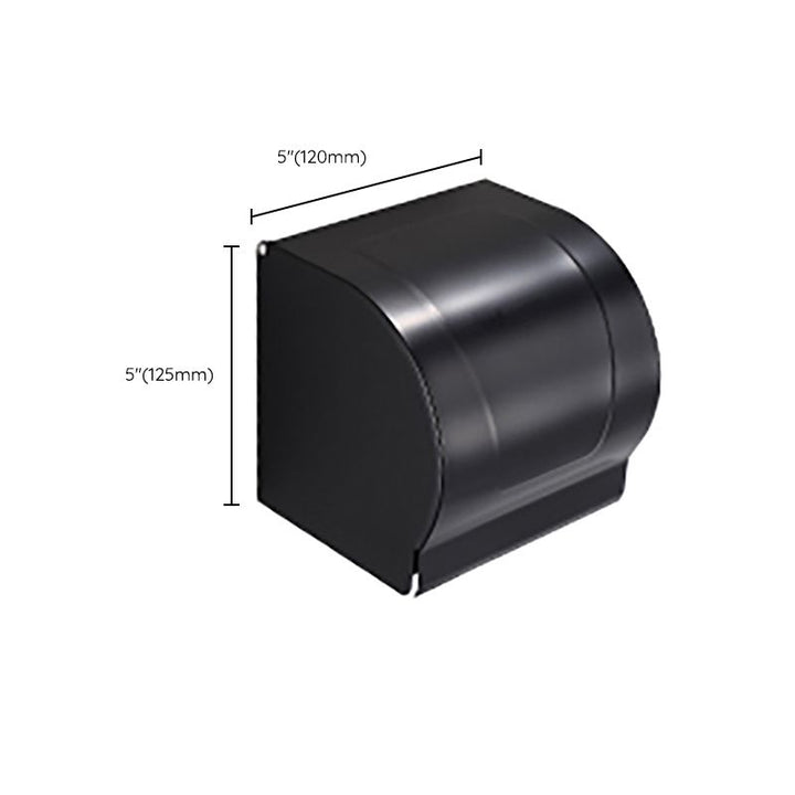 BowLift | Contemporary Bathroom Accessory Set Black Surface Bathrobe Hook/Towel Ring Bar