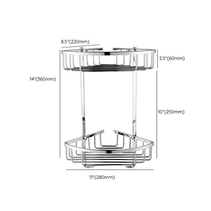 BowLift | Modern Bathroom Hardware Paper Holder Bathroom Shelf Silver Bathroom Accessory Set