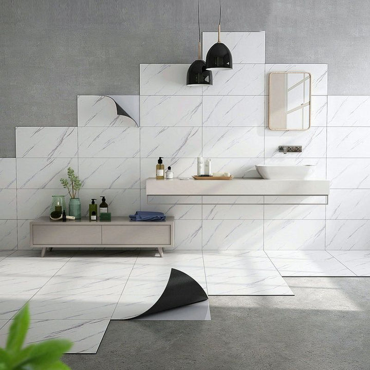 BowLift | Single Tile Wallpaper Modern PVC Peel and Stick Tile with Rectangular Shape