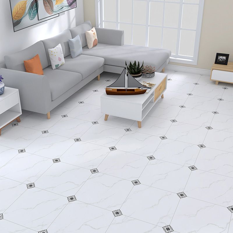 BowLift | Home Indoor Vinyl Floor Spiral Marble Print Square PVC Vinyl Floor