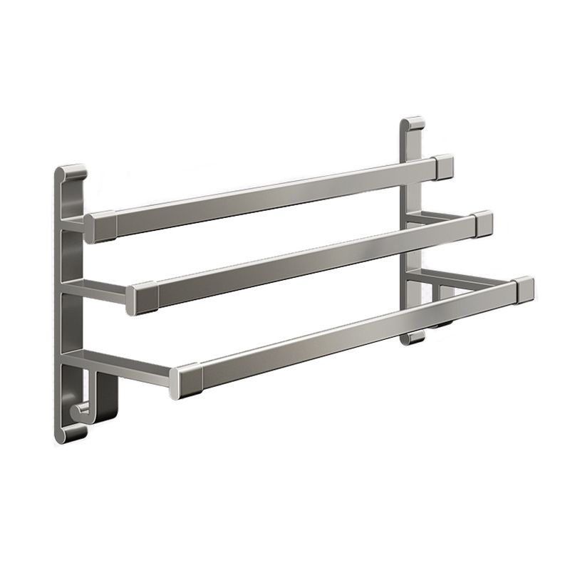 BowLift | Gray Bathroom Accessory Set Contemporary Style Aluminum Towel Bar