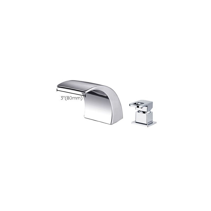 BowLift | Modern Brass Roman Bathtub Faucet Waterfall Spout Bathtub Faucet