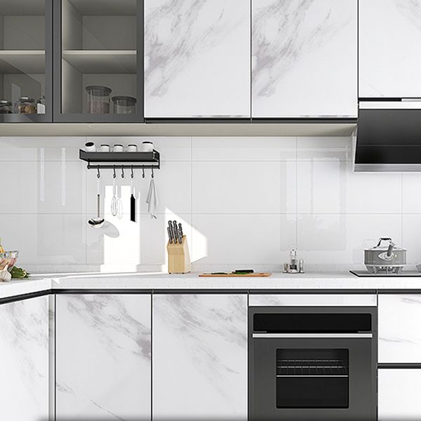 BowLift | Rectangular PVC 12" X 23" 6-Pack Peel and Stick Wall Tile Kitchen and Bathroom Back Splash