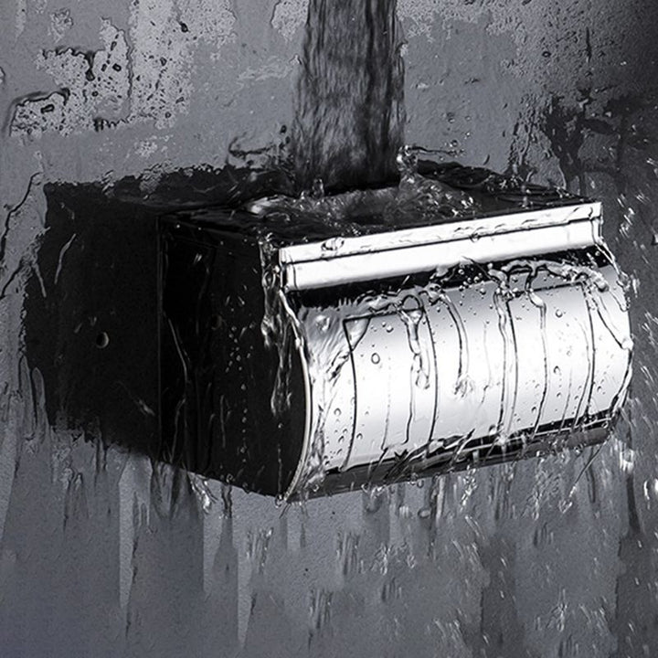 BowLift | Modern Stainless Steel Bathroom Shelf Paper Holder Bathroom Accessory Set