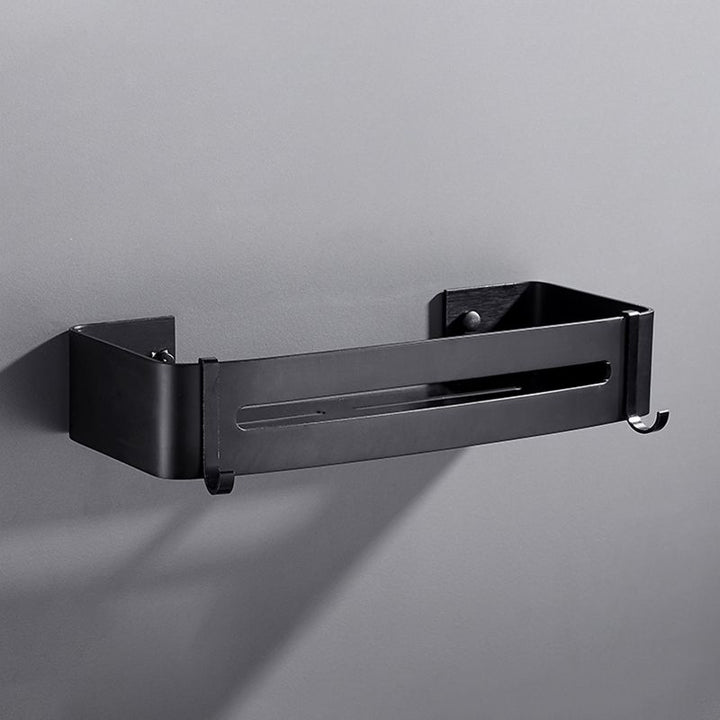 BowLift | Matt Black Modern Bathroom Accessories Set, Set of 3, Bathroom Shelf