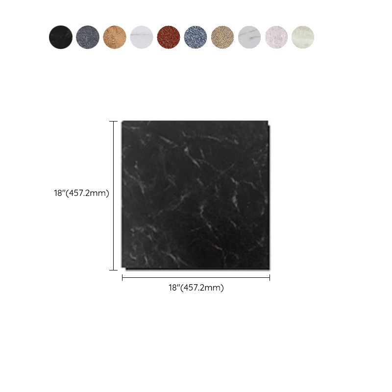 BowLift | Modern Water-Repellent Plastic Flooring Fabric Look Square Edge Floor Tiles