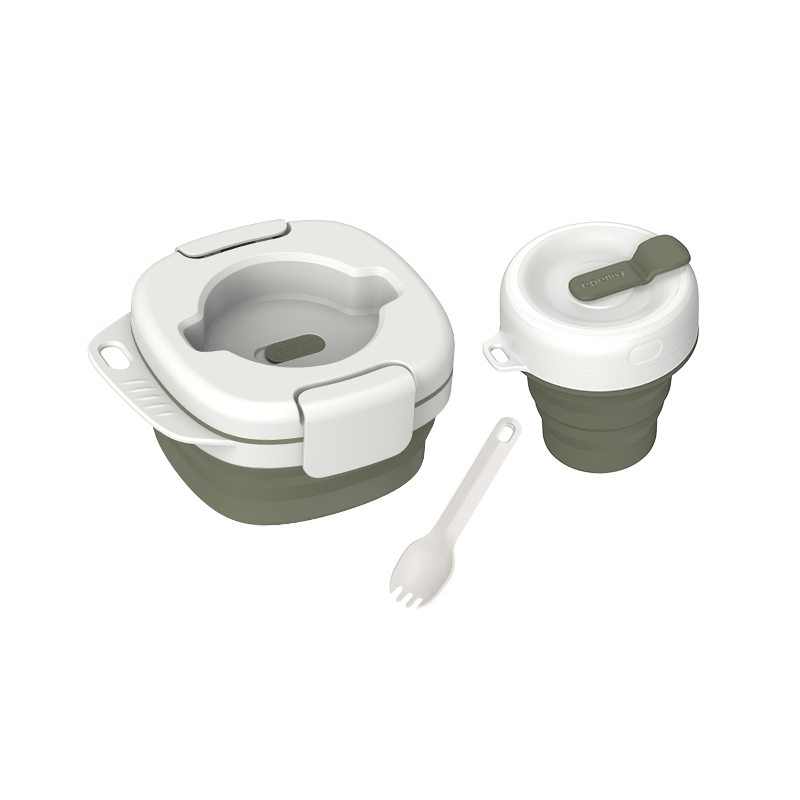 BowLift | Portable Silicone All-In-One Camping Tableware Set