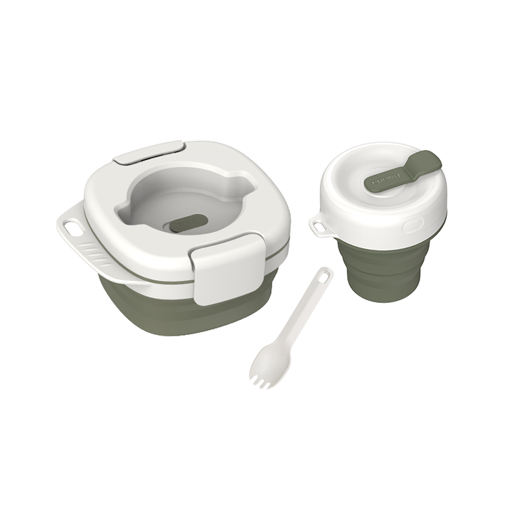 BowLift | Portable Silicone All-In-One Camping Tableware Set
