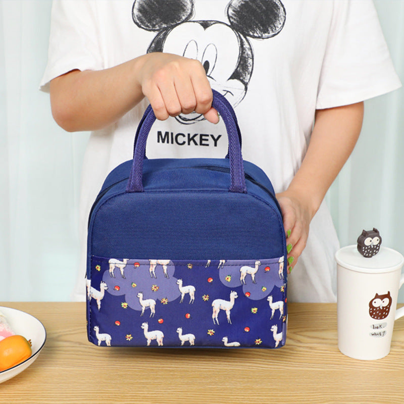 Insulated lunch bag with trendy flamingo pattern Bowlift