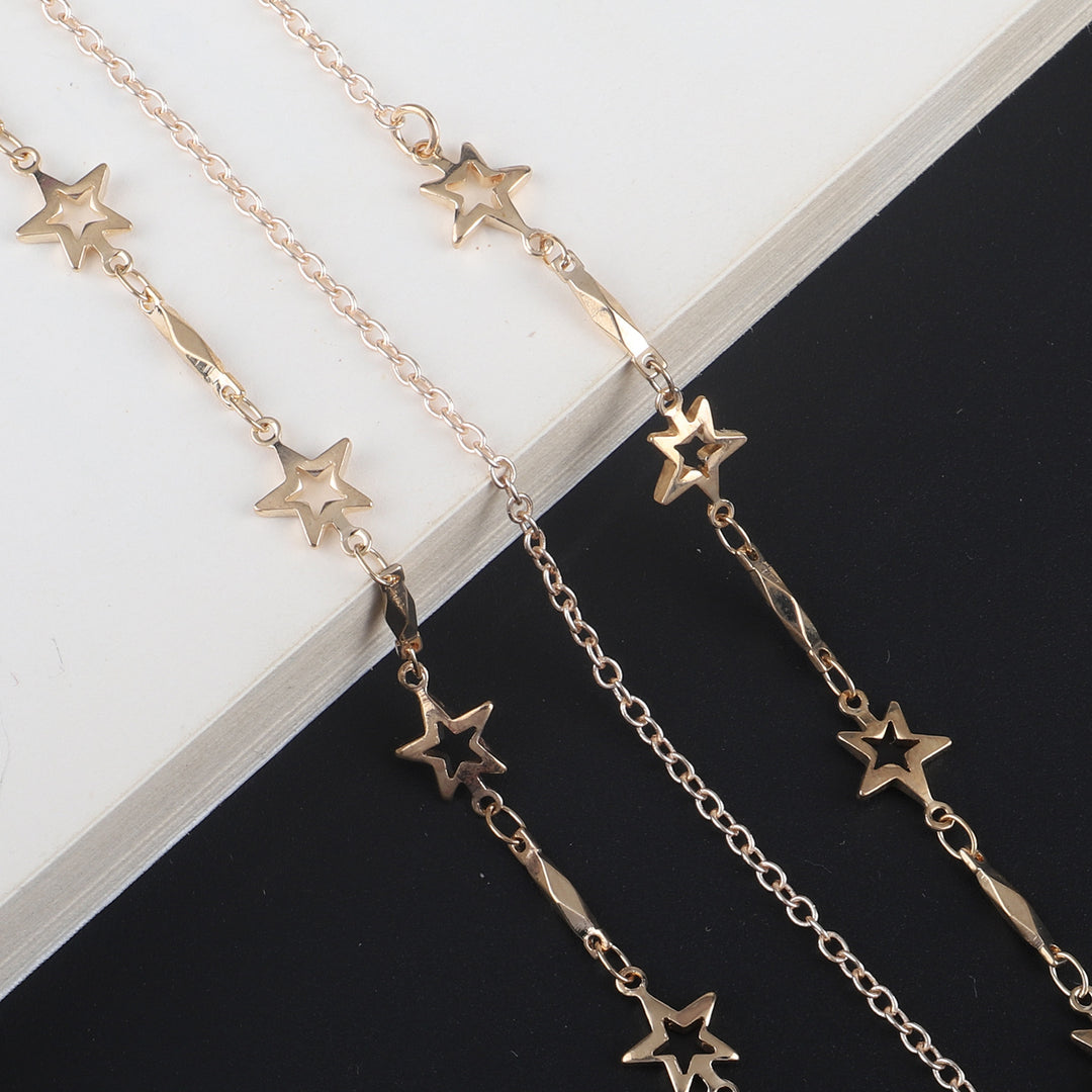 Star-Decorated Eyewear Chain Bowlift