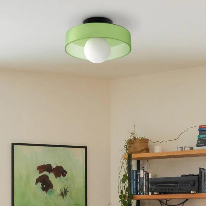 Round Ceiling Lamp with Stylish Functionality - LumiSphere | Bowlift