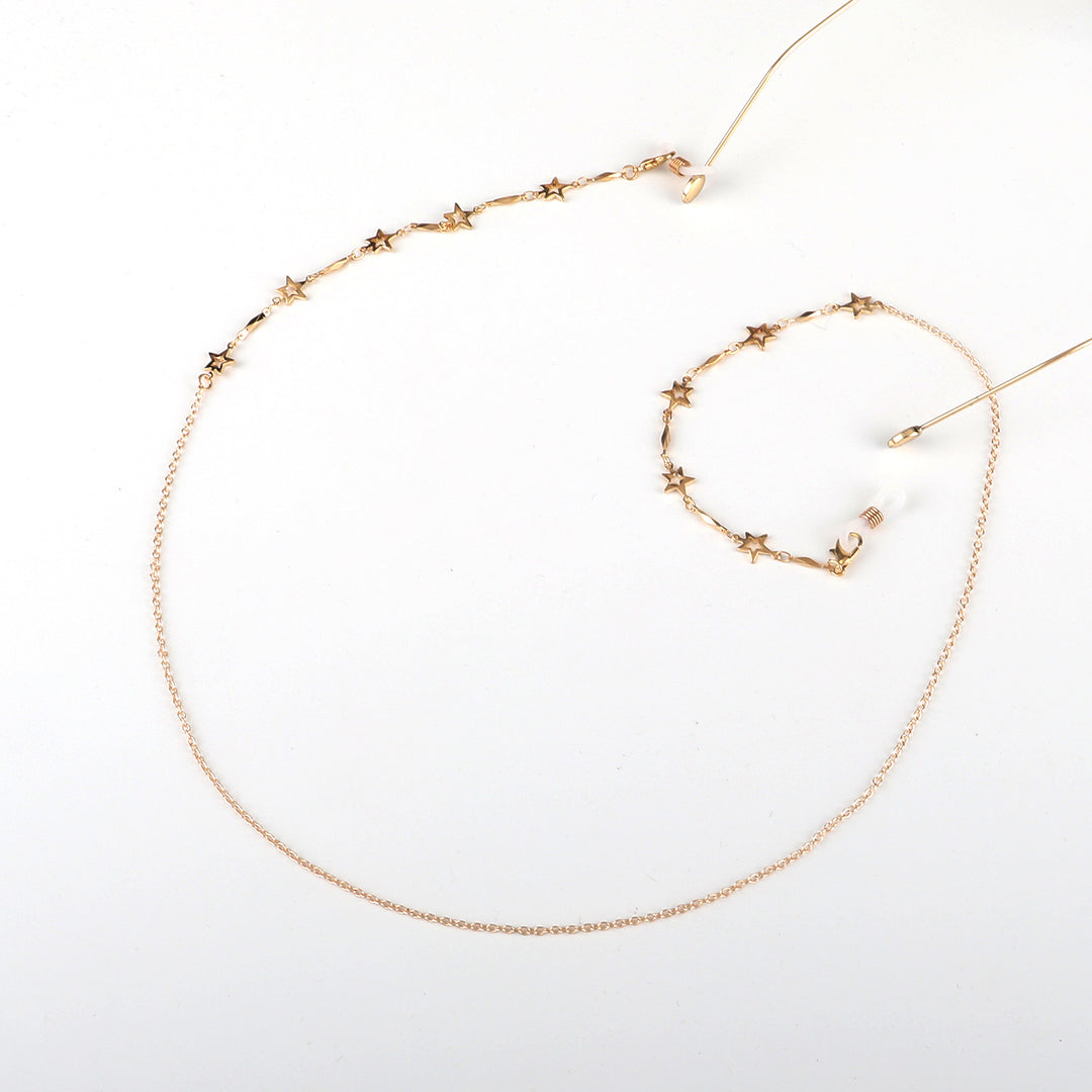 Star-Decorated Eyewear Chain Bowlift