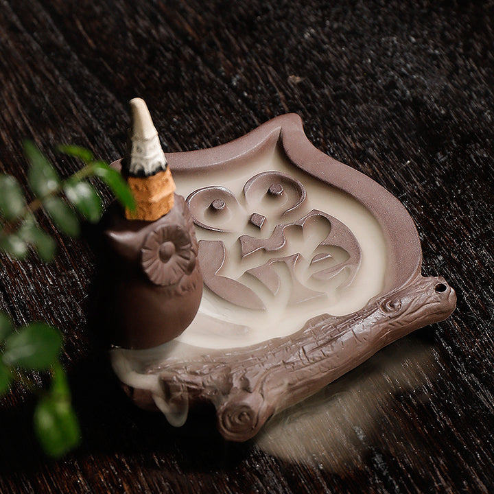 Owl-shaped Ceramic Incense Holder