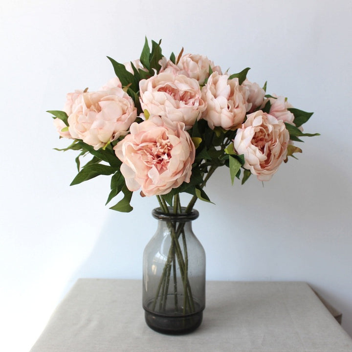 Lifelike Peony Floral Stem