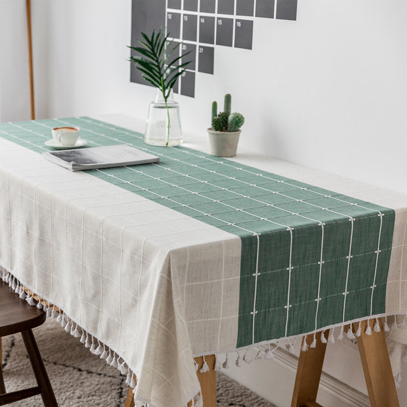 Textured Geometric Table Runner