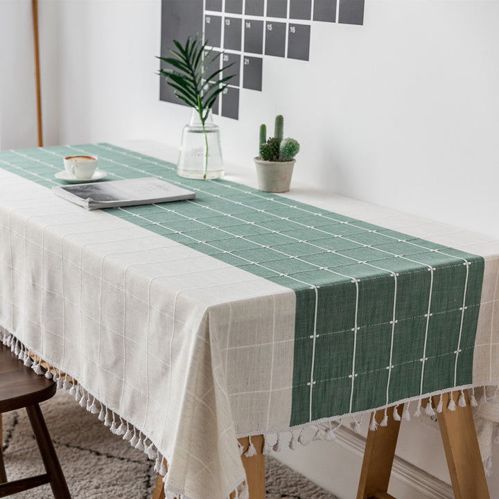 Textured Geometric Table Runner
