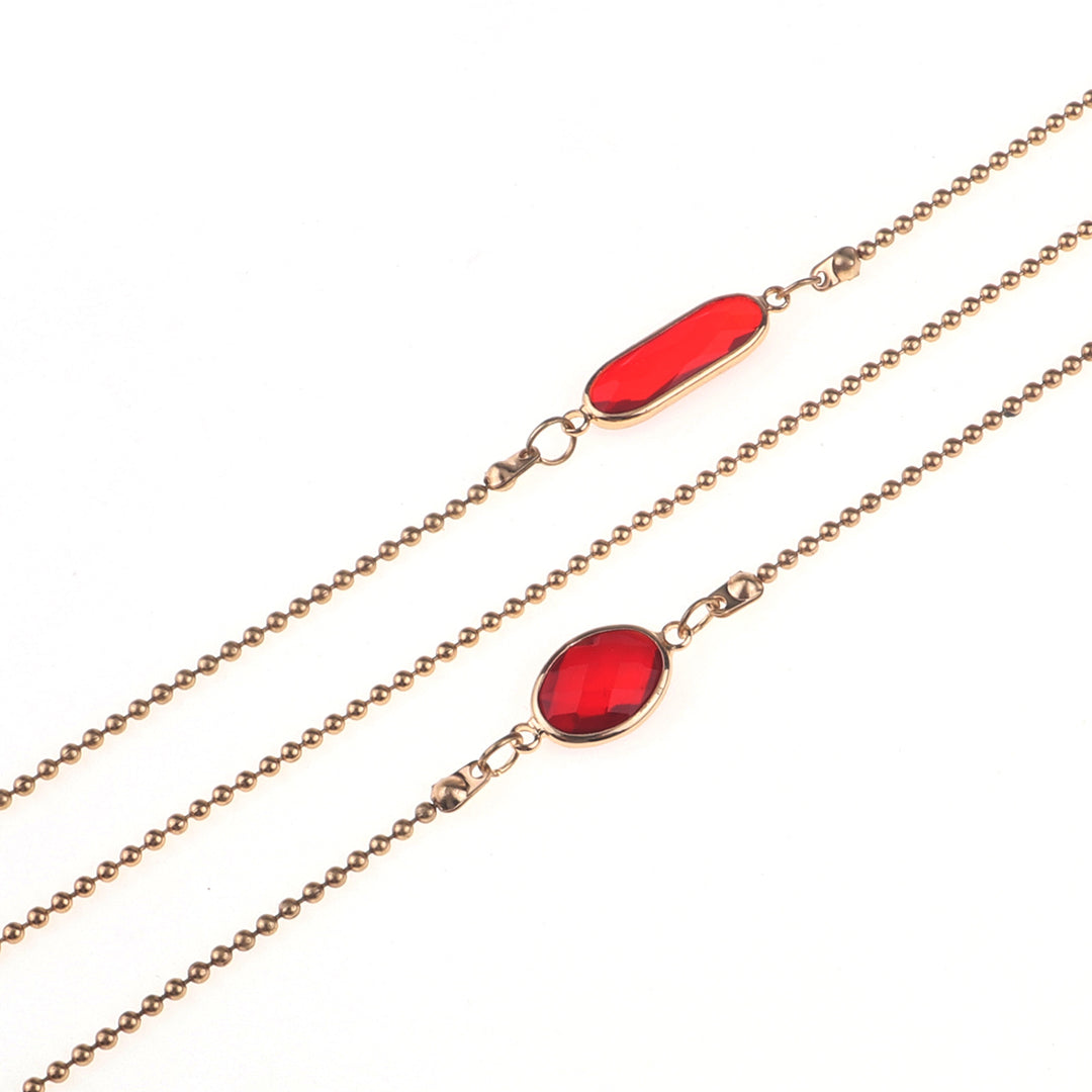 Elegant Blue Stone Necklace Bowlift