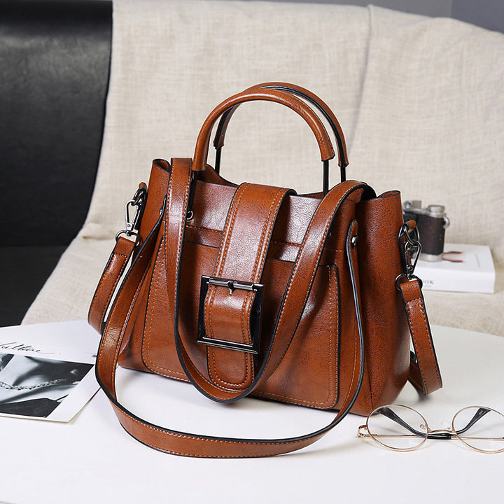 Structured Handbag with Detachable Strap