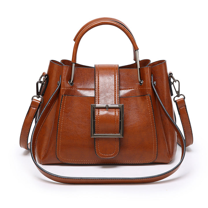 Structured Handbag with Detachable Strap