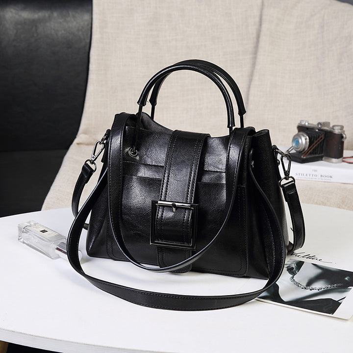 Structured Handbag with Detachable Strap