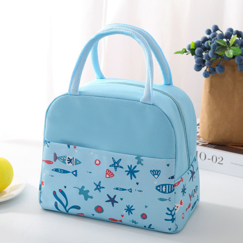 Insulated lunch bag with trendy flamingo pattern Bowlift