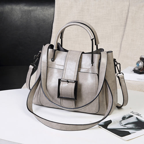 Structured Handbag with Detachable Strap