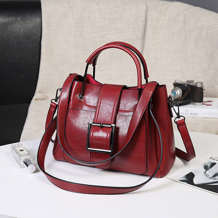 Structured Handbag with Detachable Strap