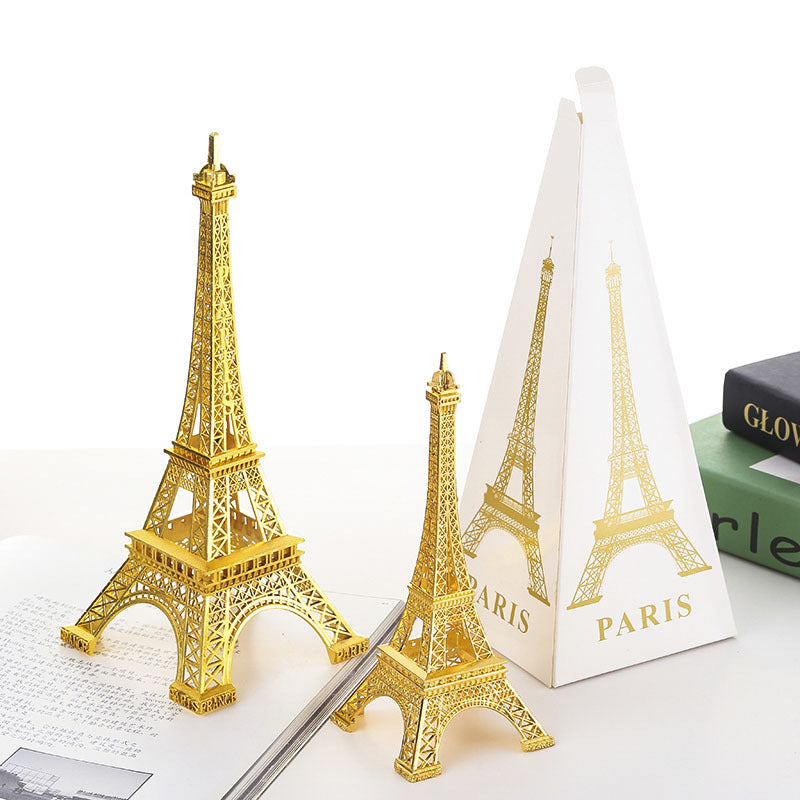Miniature Parisian Landmark Desk Ornaments with Metallic Finish Bowlift