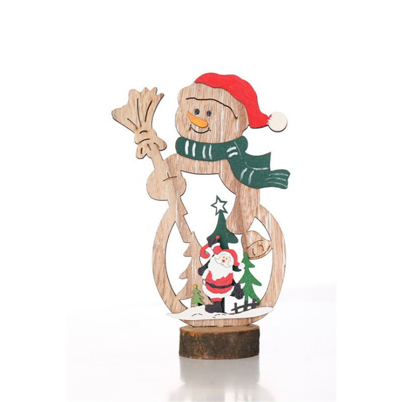 Decorative Wooden Christmas Tree Ornament Bowlift