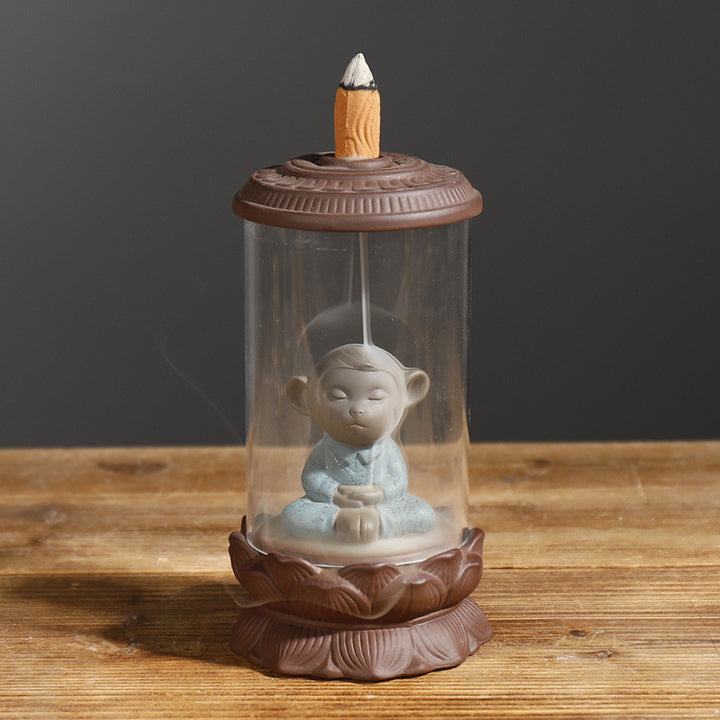 Artistic Buddha-Themed Incense Holder