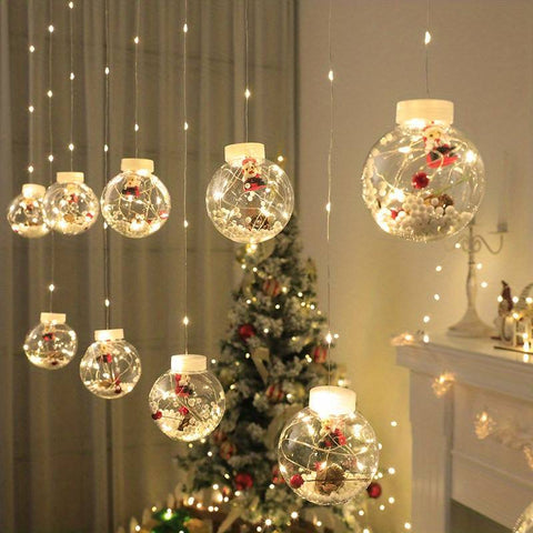 BowLift | GlowBliss - Glittering LED light chain with bubbles for festive Christmas decorations