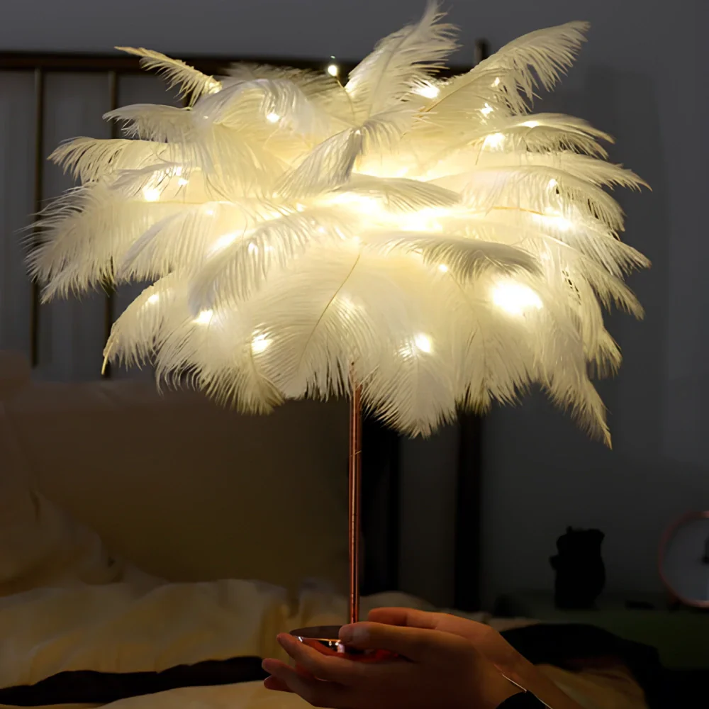Atmospheric Feather Palm Tree Lamp - LumaPalm | Bowlift