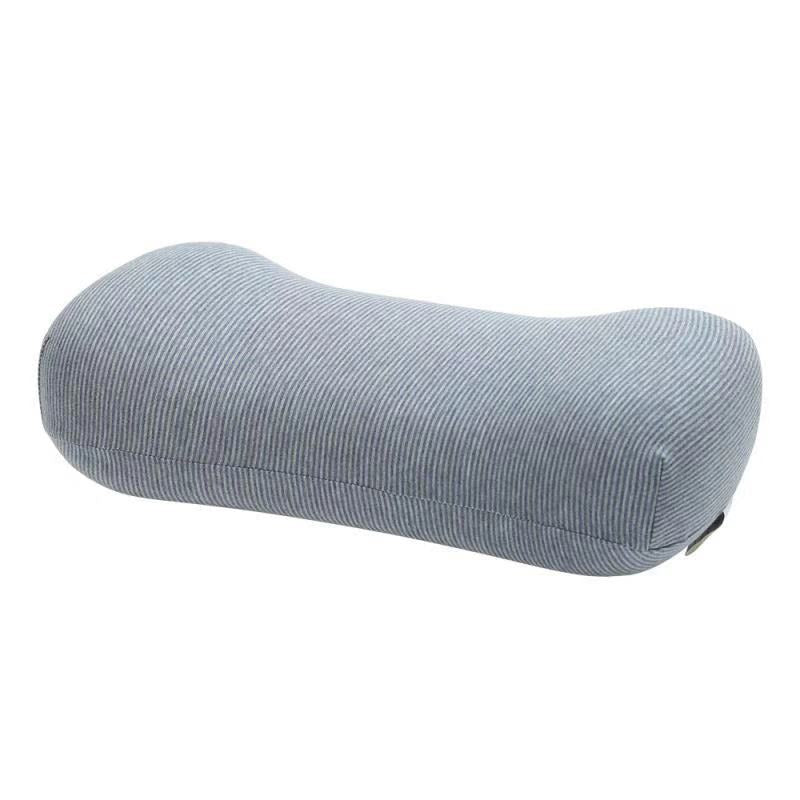 Ergonomic Contoured Memory Foam Travel Neck Pillow with Removable Striped Cover Bowlift