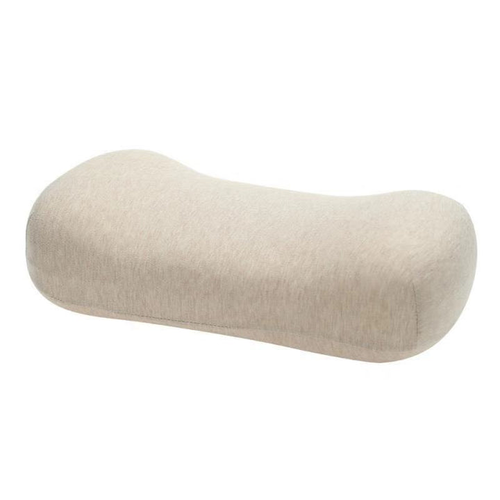 Ergonomic Contoured Memory Foam Travel Neck Pillow with Removable Striped Cover Bowlift