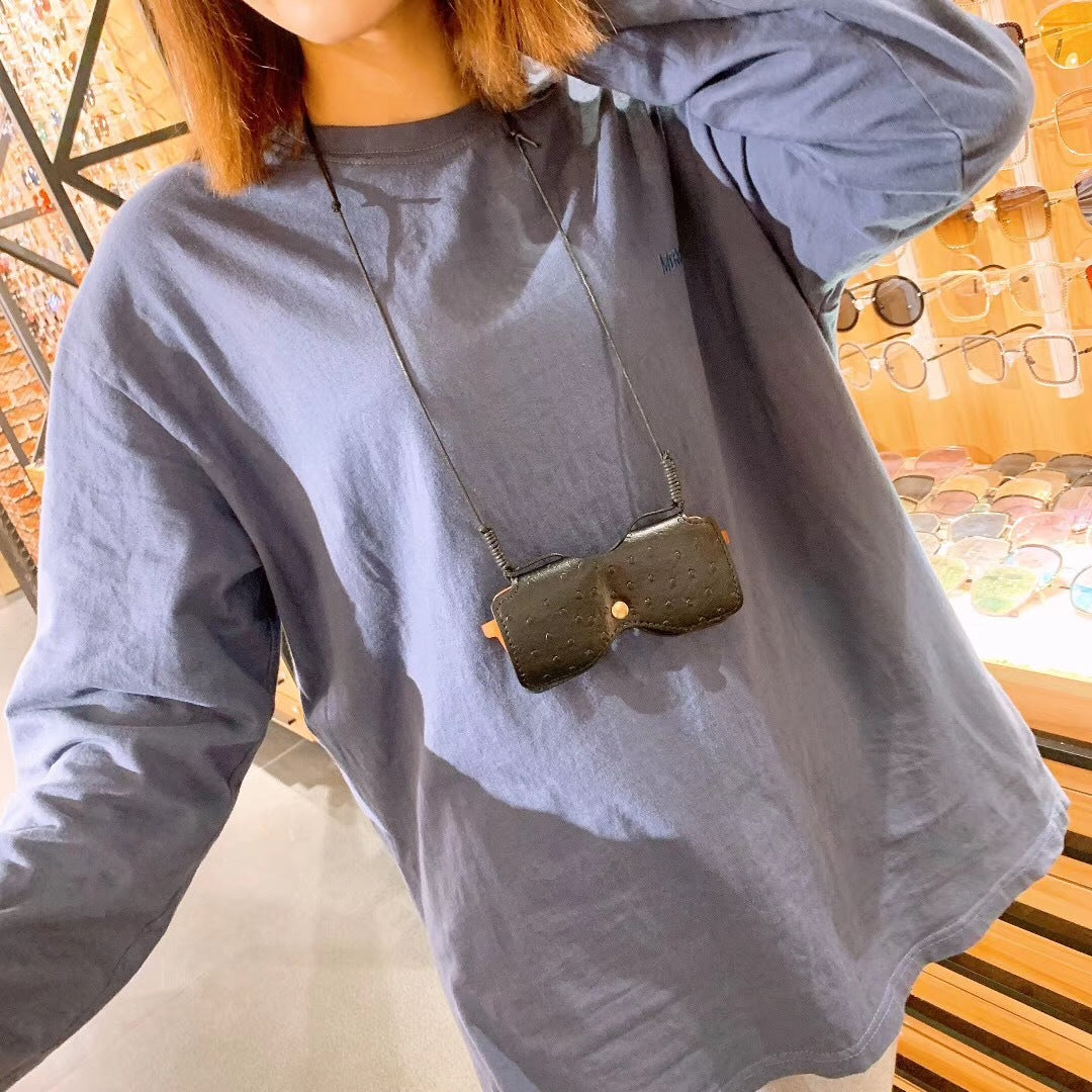 Decorative Leather Eyewear Case Bowlift