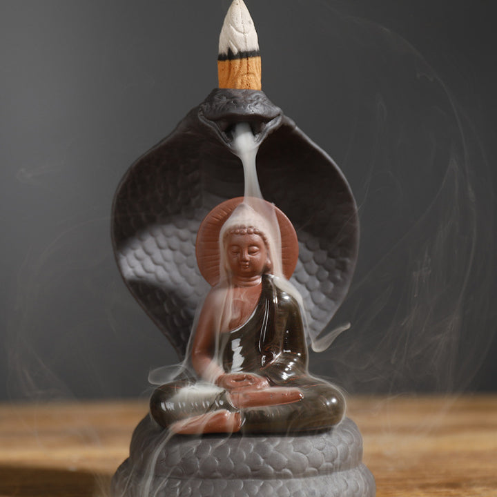 Serene Buddha-Themed Incense Holder