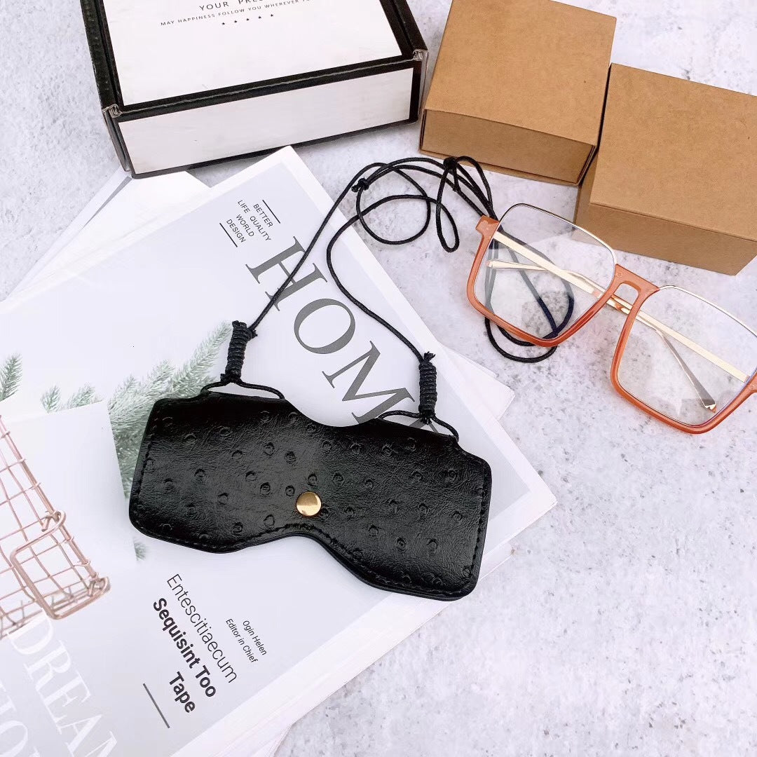 Decorative Leather Eyewear Case Bowlift