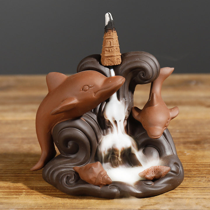Dolphin Theme Aromatic Incense Holder