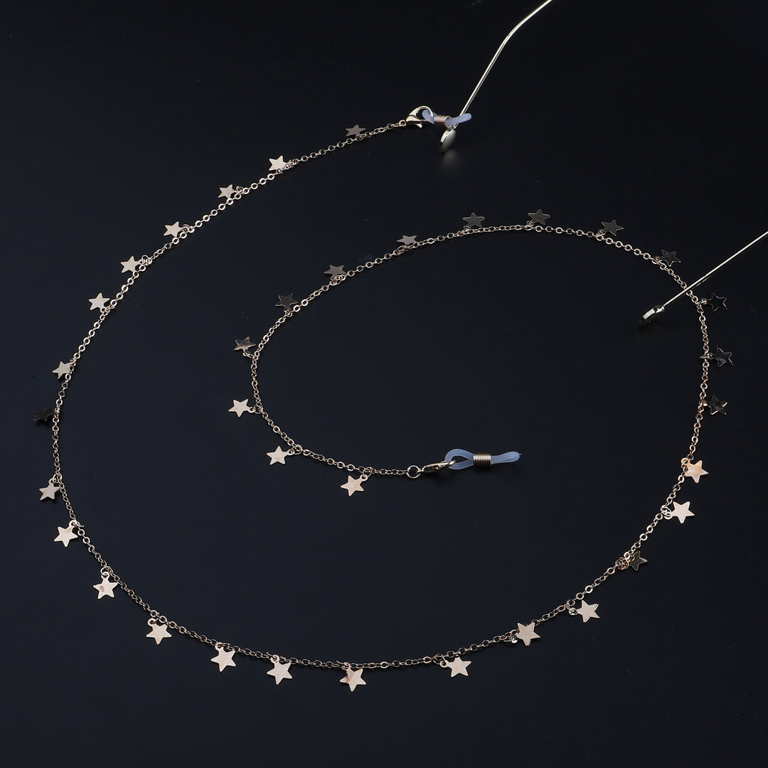 Star-Decorated Eyewear Chain Bowlift